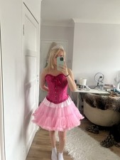 Sleeping Beauty Costume Halloween Pink Corset