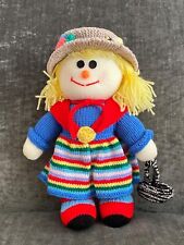 Hand Knitted 12” Scarecrow