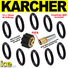 10 x KARCHER HDS 745 601 645 6/12 7/10 STEAM CLEANER HOSE LANCE JET O-RING SEALS