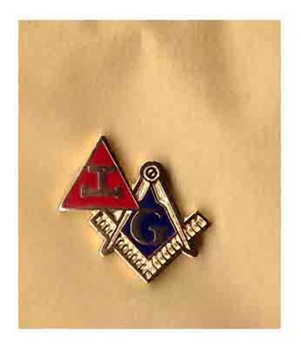 Triple tau masonic - triple, lapel