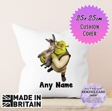 Personalised Shrek Cushion Cover Only Pillow Case Gift (40x40cm) V2