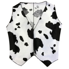Black White COW PRINT Cowboy
