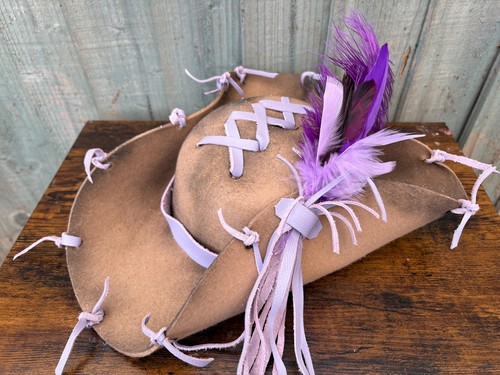 Beige tricorn pirate hat - beige,
