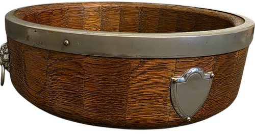Oak chrome trophy fruit bowl - &,