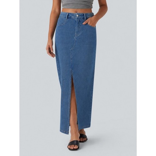 Nwt halara maxi denim skirt - nwt,