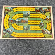 Vintage horse racing board game