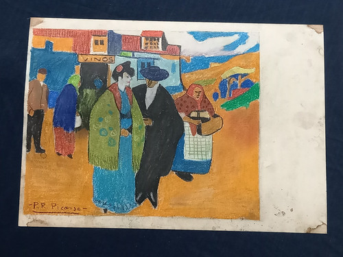 Pablo picasso drawing - drawing, on