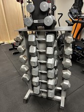 Body Power 5-30kg Hex Dumbbell Weight Set & Rack & mini vinyl dumbbells & rack