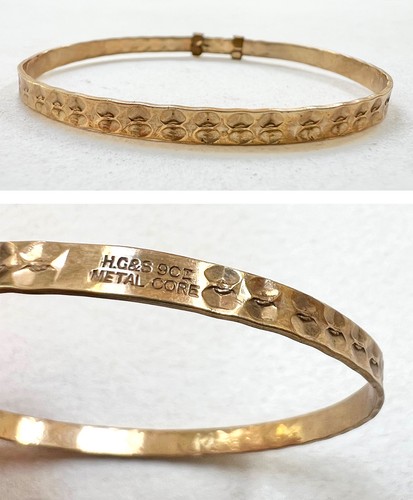 Vintage 9ct gold metal core - vintage,