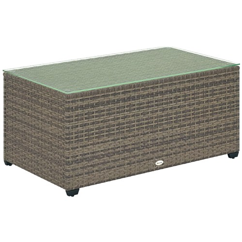 Outsunny outdoor coffee table - coffee,
