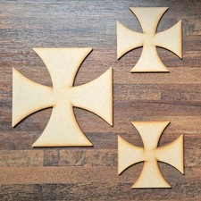 Wooden Large Maltese Cross