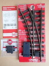 Vintage LGB G gauge LEFT TURNOUT/SWITCH/POINT R1 30° #1210/12100 + DRIVE #12010