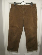 Musto Men's Brown Canvas Trousers Workshop Pants. Size 40 x 28.