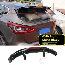 Universal For Nissan Qashqai MK2 II 13-21 Rear Boot Roof Spoiler Wing "W/ Light"