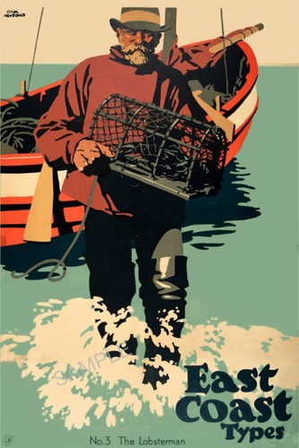 Vintage railway poster east - railway,