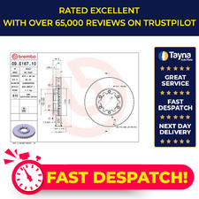2x Brake Discs Pair Vented