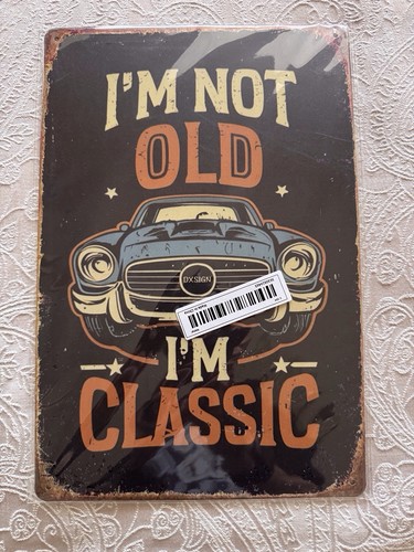Brand new metal - sign,