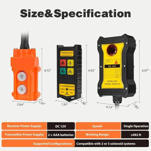Industrial hoist remote - industrial,