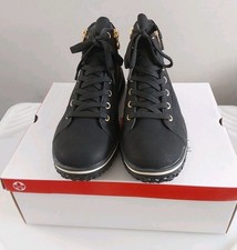 Rieker Black Zip Boots for