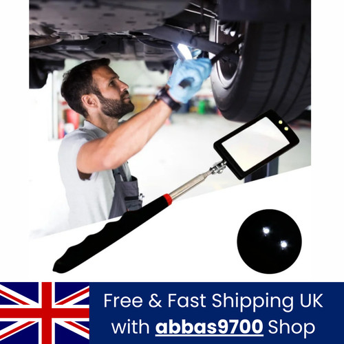 Telescopic led lit mirror - telescopic,