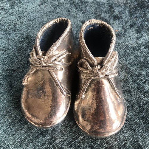 Baby shoes vintage silver - shoes.,