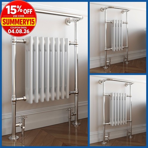 Traditional heated towel rail - heated,