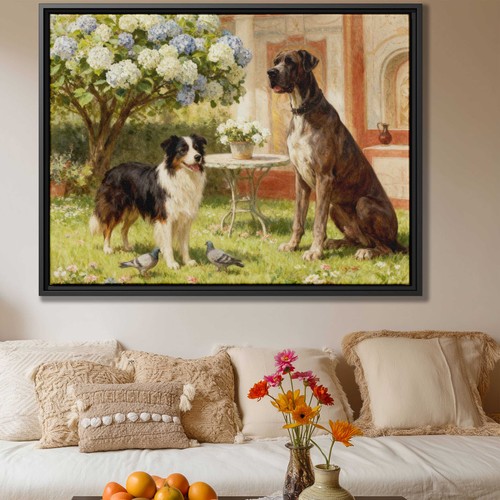 Garden dog wall - dog,