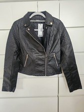 Boohoo Faux Leather Biker