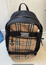 Burberry Check Backpack Large