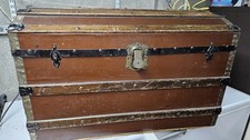 Large Vintage Wooden Treasure Chest Storage box Pirate Chest 