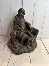 Vintage Bronze Effect Old Man