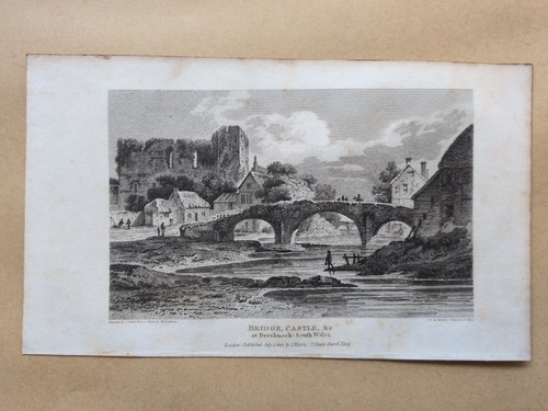 Bridge castle at brecknock - castle,