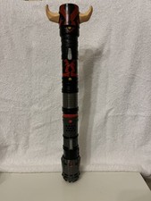 Star Wars Darth Maul Lightsaber Red Flick Out Double Bladed Cosplay Bladebuilder