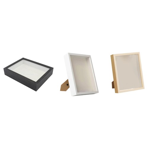 Wood shadow box - wood, large