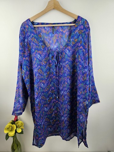 Bhs blue pattern - blue,