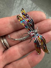 Vintage Style Enamel Dragonfly