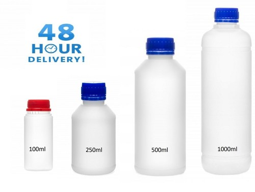 Plastic bottles natural hdpe - plastic,