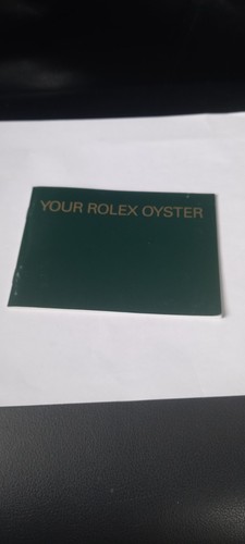 You rolex oyster booklet - booklet, green