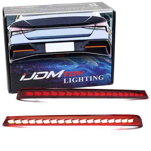 Dark red full led rear - full,