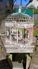Bird Cage Style Planter Cream