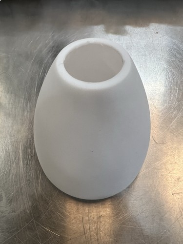 White plastic lamp shade - white,