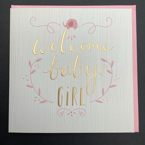 New baby - girl, card