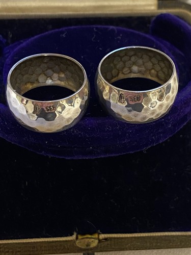Pair vintage hammered - of,