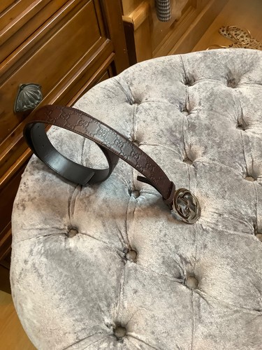 Gucci signature print belt - gucci,