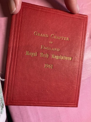 Masonic book grand chapter - book, of