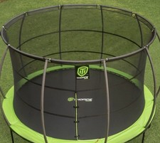 12ft Thorpe Sports Trampoline Black Replacement safety zip up net 