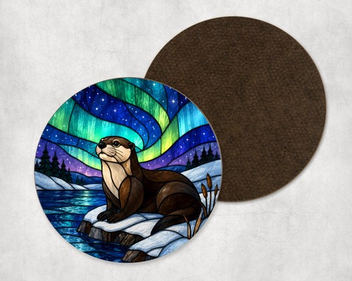 Otter northern lights animal - lights,