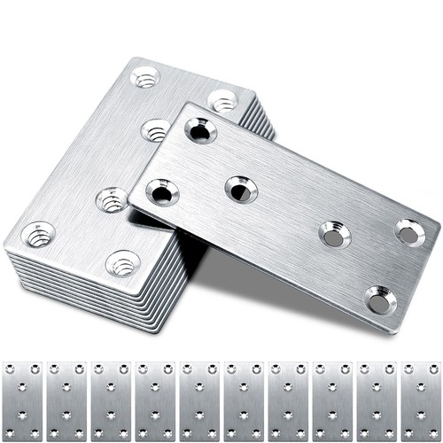 10x flat brackets 80x40mm - brackets,