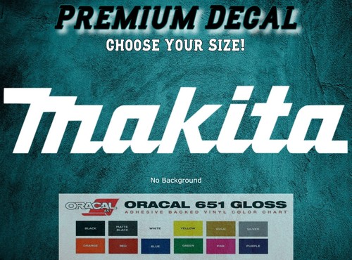 Makita logo decal sticker - sticker, 7.5"