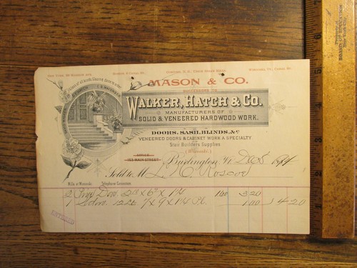 Antique ephemera billhead - ephemera,